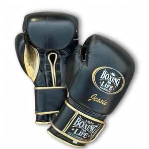Gants de boxe Premium Lace Up No Boxing No Life avec logo personnalisé, pour entraînement professionnel, sparring, salles de boxe et MMA. - Product Image 2