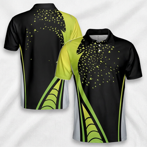 Camiseta de Pickleball Personalizada de Spandex/Poliéster, Manga Corta, Tejido Deportivo, Absorbente de Humedad, Ecológica, Digital - Product Image 5