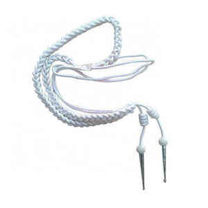 Cordón de Hombro Aiguillette de Calidad Premium al por Mayor con Punta Metálica para Banda de Marcha, Hilo Metálico de Seda, Personalizado - Product Image 1
