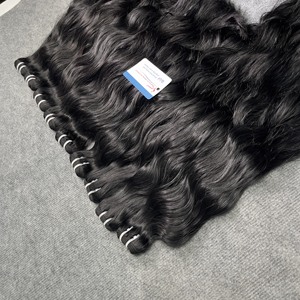 2025 à la mode Premium brut femme vietnamienne cheveux naturel ondulé trame Extensions de cheveux Texture haute qualité lisse soyeux - Product Image 3