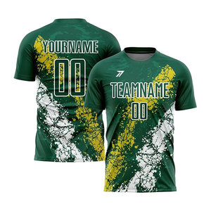 Maillot de football couleur néon pour hommes et femmes, vif et audacieux, respirant, séchage rapide, logo d'équipe personnalisé, numéro, OEM, vente en gros, Pakistan - Product Image 2