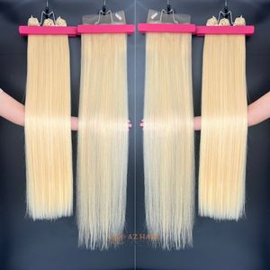 วิกผมคนแท้สีบลอนด์แบบเวียดนามสำหรับทำวิกผมต่อแบบรัสเซียผ้าคู่32นิ้ว - Product Image 3
