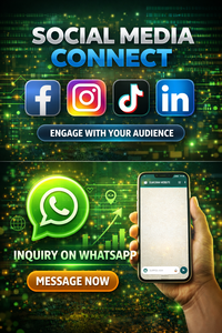 Aplicación de Conexión a Redes Sociales con Función de Mensajería de Consultas con WhatsApp - Product Image 1