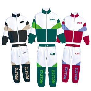 Conjunto Deportivo para Hombre con Bloques de Color Personalizados, Chaqueta con Cierre Completo, Transpirable, de Poliéster, para Otoño - Product Image 2