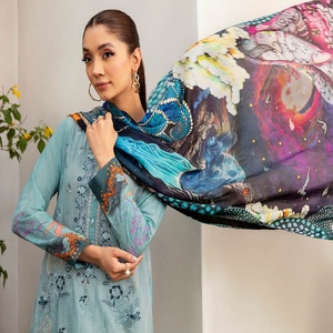ชุดสตรี3ชิ้นตราปากีสถานเย็บ3ชิ้นสำหรับสาวๆ Ramsha อินเดียนส่าหรี - Product Image 5