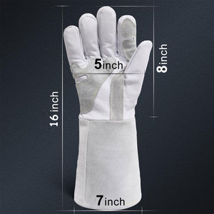 Gants de soudage en cuir de haute qualité, résistants à la chaleur, pour soudeurs - Vente en gros OEM par le meilleur fabricant - Product Image 2