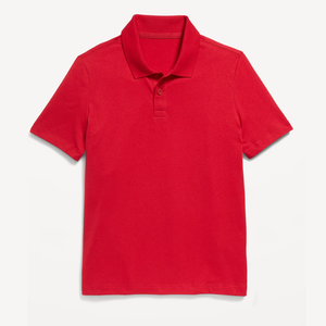 เสื้อโปโลแขนสั้นผ้าปิเก้สีกรมท่าสำหรับเด็กนักเรียน - Product Image 5
