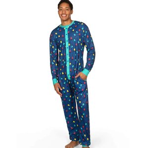 Personalizado adulto Onesie pijama polar algodón dormir mono hombres Onesie Animal capucha pijama conjunto onesie transpirable - Product Image 5