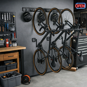 Metal <b>Wall</b> Mounted Bike Hook Heavy Duty Iron Garage Tool Storage <b>Wall</b> Mount Capacity 55 lbs Loading Hook System GAPGAR010 - Product Image 6