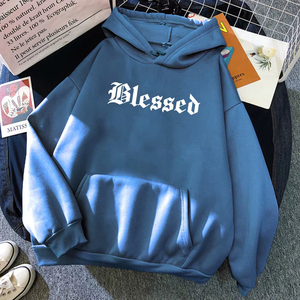 เสื้อฮู้ดผู้หญิง คุณภาพใหม่ พิมพ์ลายสร้างสรรค์ เสื้อฮู้ดสไตล์สตรีท ฮิปฮอป เสื้อฮู้ดฤดูใบไม้ร่วง ผ้าฟลีซหลวมๆ - Product Image 4
