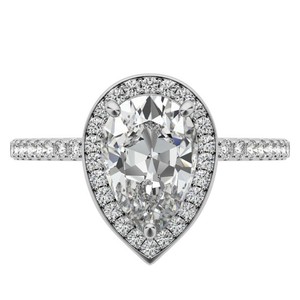 Bague de fiançailles en moissanite taille poire, plaquée or 18 carats, en argent sterling, bague de mariage élégante, bijoux de luxe, cadeau pour femme - Product Image 4