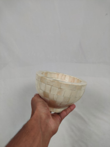 Tazones de Comida para Perros de Lujo Ecológicos al por Mayor, Hechos de Hueso Pulido con Incrustaciones de la India, para Alimentar y Regalar - Product Image 6