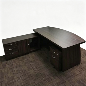 Modern 7 Feet Director <b>Office</b> Desk Durable Melamine Executive Furniture Professional <b>Workstations</b> AY <b>Office</b> System V-QX 2100-SET - Product Image 1