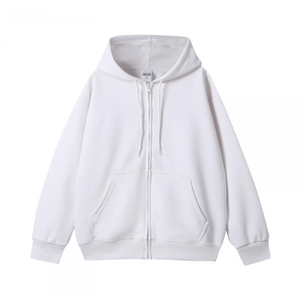 Sudadera con Capucha de Alta Calidad, 100% Algodón, con Cierre, Manga Larga, Estilo Holgado, Informal, con Cordón Ajustable, Transpirable - Product Image 4