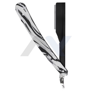 Men's Professional Straight <b>Razor</b> Cutthroat Barber Shaving <b>Razor</b> <b>Single</b> Edge <b>Blade</b> Salon Quality Lightweight Straight Edge <b>Razor</b> - Product Image 5