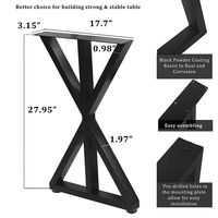 Pieds de table en acier de luxe modernes et robustes pieds de bureau en métal pour café et salle à manger en fonte pour cuisine de bureau utilisation à manger d'hôtel
