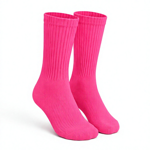 Calcetines de Algodón de Punto Jacquard de Alta Calidad para Hombre, Unisex, Transpirables, Deportivos, Suaves y Cómodos, de Tubo Medio, al por Mayor - Product Image 1