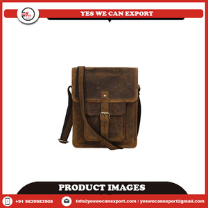 2026 New Fashionable Vintage Men's 100% Genuine Leather Brown Business <b>Shoulder</b> Crossbody <b>Sling</b> Satchel Bags For Office & Travel - Product Image 4