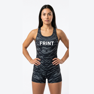 Custom OEM ODM Logo Sports <b>Women</b> Activewear Tank <b>Top</b> and Shorts Set Sleeveless Fitness Vest Sports Bra <b>Camo</b> Print Workout Outfit - Product Image 1