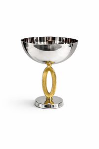 Metal Marble & Wood Contemporary Round Serving Tray/<b>Platter</b>-Eco-Friendly <b>Disposable</b> Party <b>Platter</b> - Product Image 5