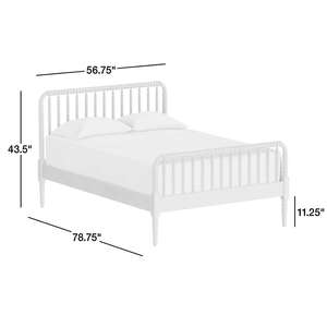 Modern Cottagecore Turned Wood <b>Bed</b> <b>Frame</b> |Matte Black Turned Wood <b>Platform</b> <b>Bed</b> <b>Frame</b> - Product Image 3