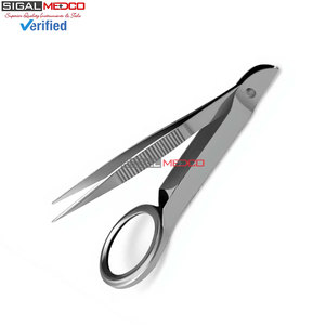 Pince Loupe de Précision 3,5 Pouces avec Loupe Intégrée, en Acier Inoxydable de Qualité Allemande, Pointe Fine, pour Usage Médical et Chirurgical - Product Image 6