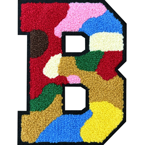 OEM Manufacturer Chenille Patch with Soft Chenille <b>Yarn</b> and Durable Felt Backing, Factory Direct Production for Bulk Orders - Product Image 1
