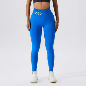 Leggings Deportivos para Mujer, Tejido Elástico de Doble Capa, Cintura en V, Control de Abdomen, Transpirables, para Entrenamiento y Ropa Deportiva - Product Image 1
