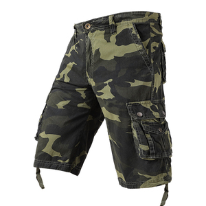 Men Summer Cargo <b>Shorts</b> Custom <b>Compression</b> Tactical Jogger Loose Summer Washing Multi-pocket Cargo <b>Shorts</b> OEM Service Custom - Product Image 4