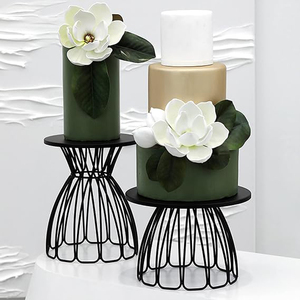 Support à gâteau en fer forgé, support à dessert créatif, présentoir à cupcakes multicolore, support de service pour pâtisserie, support à gâteau en fil métallique - Product Image 2