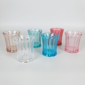 Vaso Corto de Plástico Transparente Irrompible Estilo Vintage, Capacidad de 340 ml, para Uso en Restaurantes y Fiestas al Aire Libre - Product Image 4