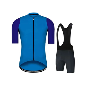 Ensemble de vêtements de cyclisme multi-panneaux avec fermeture éclair intégrale, vestes de compression et ensembles de shorts à bretelles, maillots de cyclisme respirants à séchage rapide, ensemble uniforme - Product Image 5