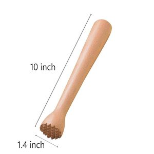 2026 Eco-Friendly Wooden Mojito Muddler with Jute Storage Pouch Reusable Cocktail Muddler <b>Bar</b> <b>Tool</b> for Mojito, Cocktail & Drin - Product Image 2