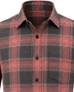 Custom Salmon Black Plaid <b>Men</b> Casual Formal Check <b>Shirt</b> Long Sleeve Button Down Cotton Flannel Office Wear Custom <b>Shirt</b> <b>Men</b> - Product Image 3