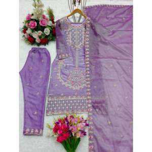 Top de fiesta de diseñador para mujer con conjunto Dupatta Conjunto elegante de diseñador Pent para ocasiones especiales - Product Image 5