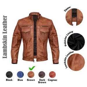 Premium Motor <b>Bike</b> Leather <b>Jacket</b> With Modern Design Smooth Texture Comfortable Fit Reinforced Structure - Product Image 3