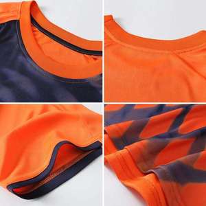 Unisex Soccer Jersey Football <b>Tshirt</b> OEM Service Name Printing Summer 100% <b>Polyester</b> Quick Dry Breathable - Product Image 6