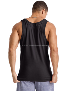 Custom <b>Mens</b> Sports Bodybuilding <b>Singlet</b> Cotton Gym Vests Training Tank Top Black Undershirts <b>for</b> <b>Men</b> - Product Image 3