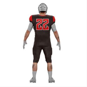 Uniforme de football américain sur mesure de haute qualité, sublimation ou broderie, respirant, grande taille, manches courtes, twill. - Product Image 4