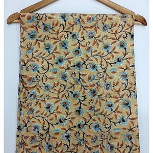 Tela de Algodón Cambray Estampada a Bloques 60x60, Tela de Algodón con Estampado Tradicional Jaipuri - Product Image 1