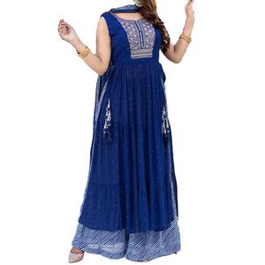 Traje de disfraces de mujer de alta calidad, transpirable, venta al por mayor, informal, para exteriores, ropa de boda y fiesta, Color azul sólido, superventas - Product Image 1