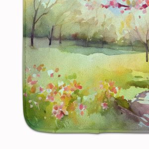 Michigan Apple Blossoms Aquarelle Mousse À Mémoire Tapis De Bain Lavable En Machine Anti-Fatigue Cuisine Tapis Confort Coussin pour Bain - Product Image 4