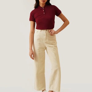 Polo de golf à manches courtes pour femmes en gros, chemises de tennis personnalisées pour femmes, fournisseur OEM de hauts respirants à col pour femmes - Product Image 6