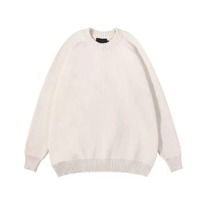 Suéter de Punto Sólido 100% Algodón LASARO INTERNATIONAL para Hombre, Cuello Redondo, Informal, Suave al Tacto, Manga Larga, para Invierno - Product Image 4