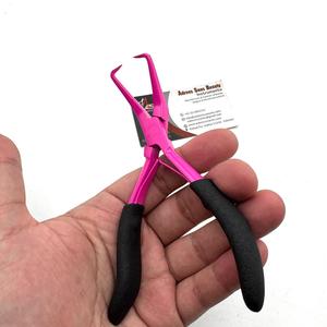 Wholesale Hair <b>Extension</b> Pliers Custom Logo Black Pink Stainless Steel Micro-<b>beads</b> Removal Professional Hair <b>Extension</b> Tools - Product Image 3