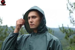 Chaqueta Impermeable para Hombre, Ligera, Transpirable, con Capucha, de Secado Rápido, Resistente al Viento, para Senderismo al Aire Libre, de Nailon, para Otoño - Product Image 2