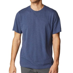 Camiseta Casual de Cuello Redondo Extra Grande para Hombre, 100% Algodón, Calidad Premium, Manga Corta, Estampado Sólido, Venta al por Mayor de Fábrica, Personalizable - Product Image 1