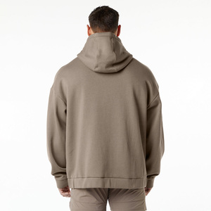 เสื้อฮู้ดดี้ผู้ชายแบบซิป ทรงโอเวอร์ไซส์ สวมใส่สบาย ผ้าฟลีซเนื้อนุ่ม ผ้าฝ้าย ซิปยาวเต็มตัว เหมาะสำหรับฤดูหนาว พร้อมขายออนไลน์ - Product Image 2