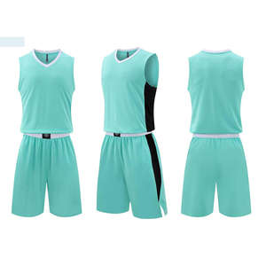 Maillot de basket-ball personnalisé, respirant, uniformes à manches courtes, vêtements de sport imprimés, taille plus, ensemble de basket-ball réversible - Product Image 2