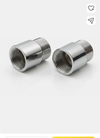 Raccord sanitaire en acier inoxydable SS 202 |   Filetage mâle x femelle |   202 Fini ! |   Connecteur de plomberie pour salle de bain |   Boîte en carton